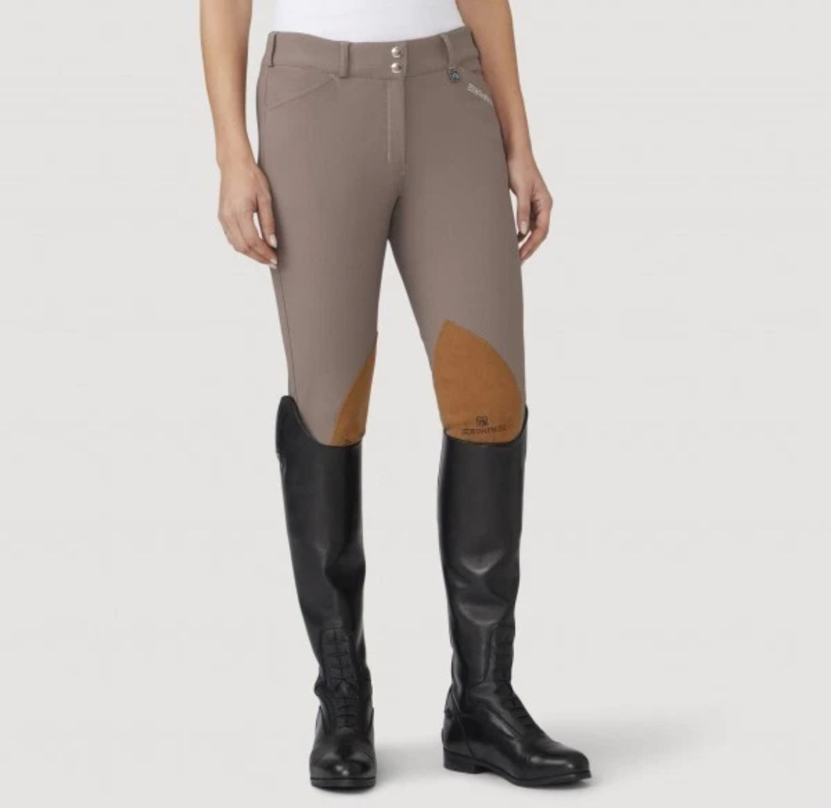 Culotte D'équitation Romfh Femme Taille 28R - Couleur Vert/gris - Occasion - Fabriqué En Inde