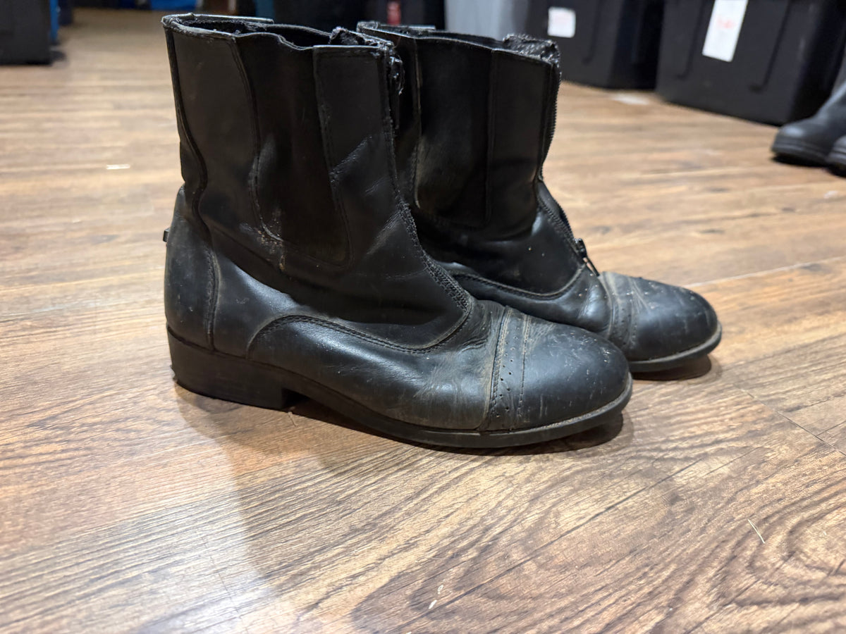 Dublin 7 black leather paddock boots