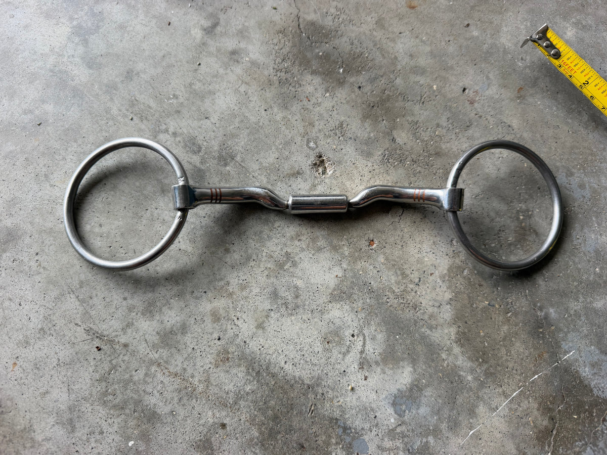 Myler comfort snaffle loose ring 5.75" high port
