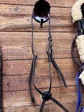 Black horse figure 8 noseband