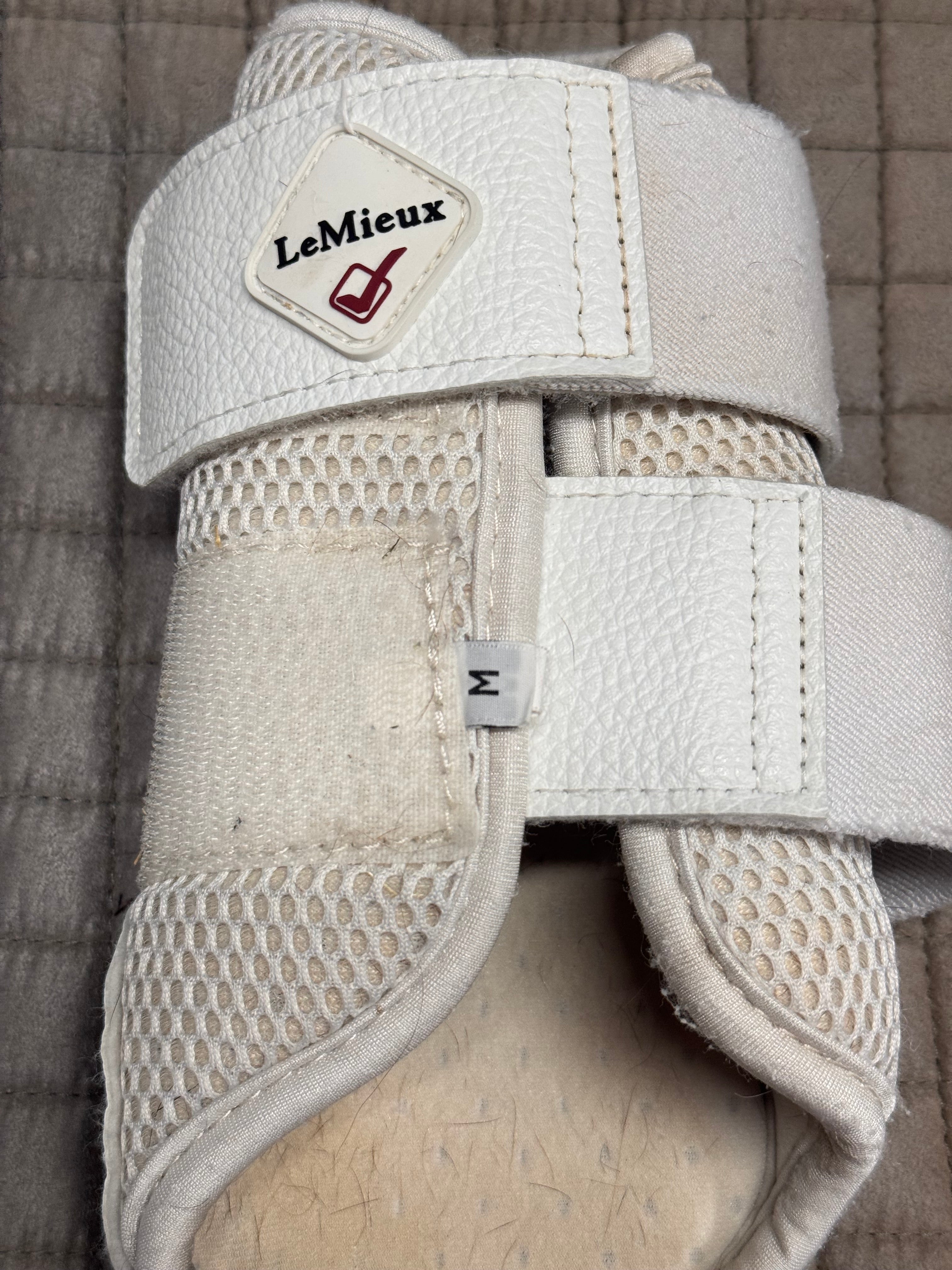Lemieux white boot pair