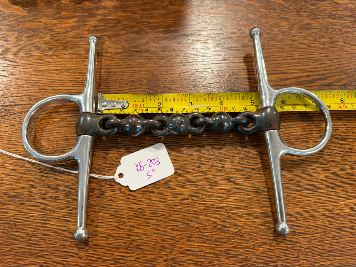 5” Waterford  full cheek snaffle bit sweet iron