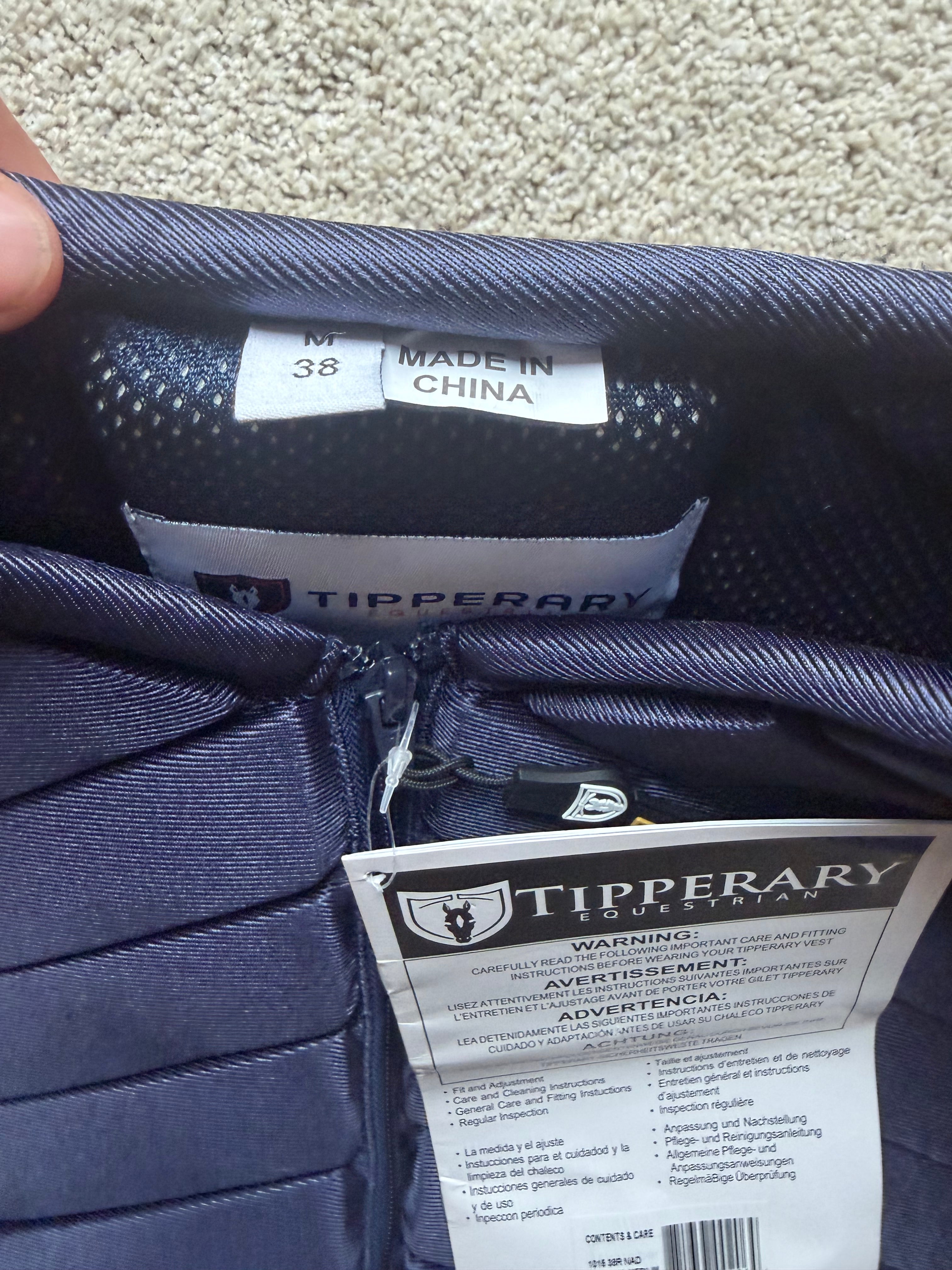 NWT Tipperary eventer model 1015 safety vest 38/M navy