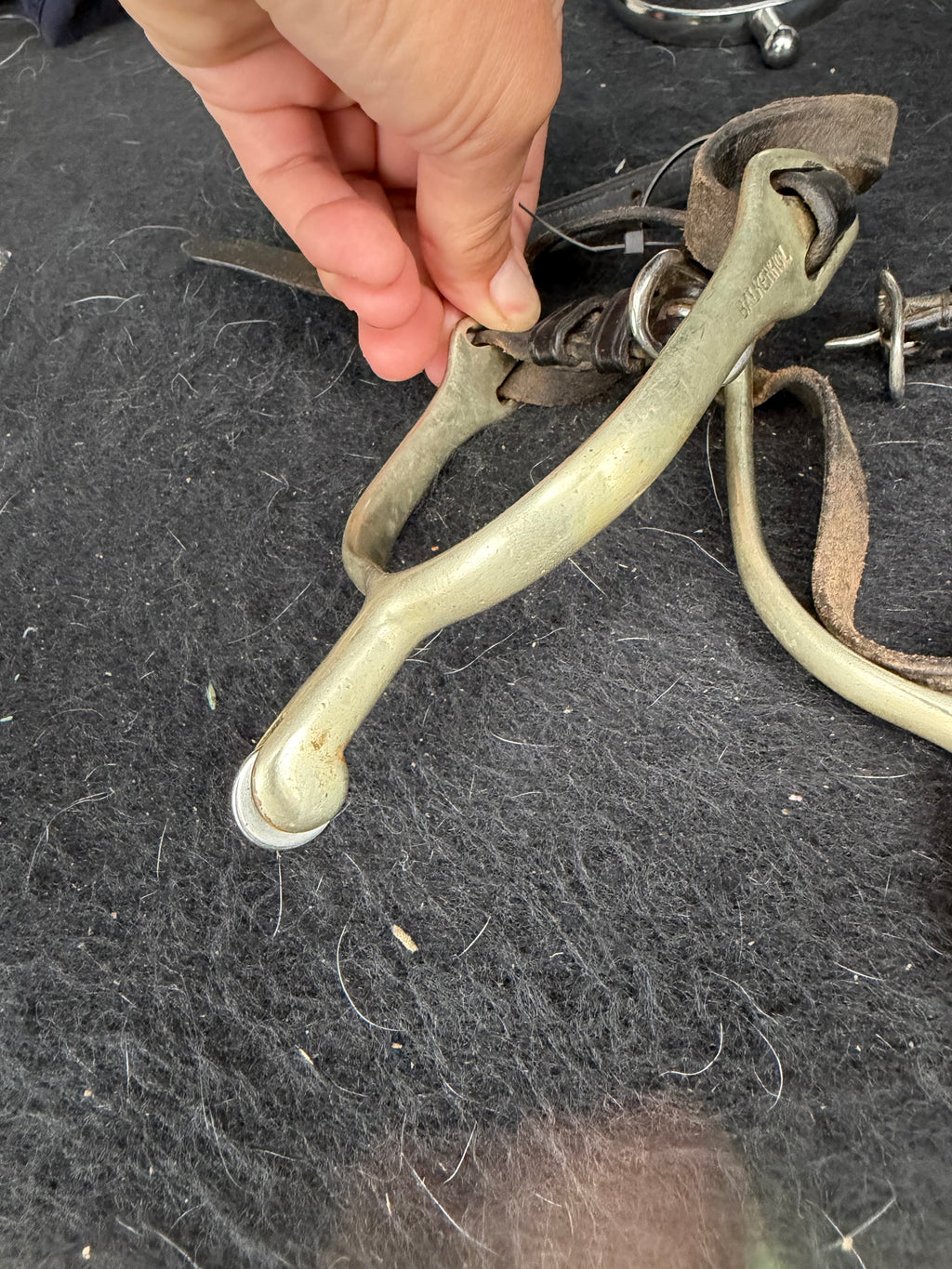 Herm Sprenger Spurs Round End Small Smooth Rowel Spurs