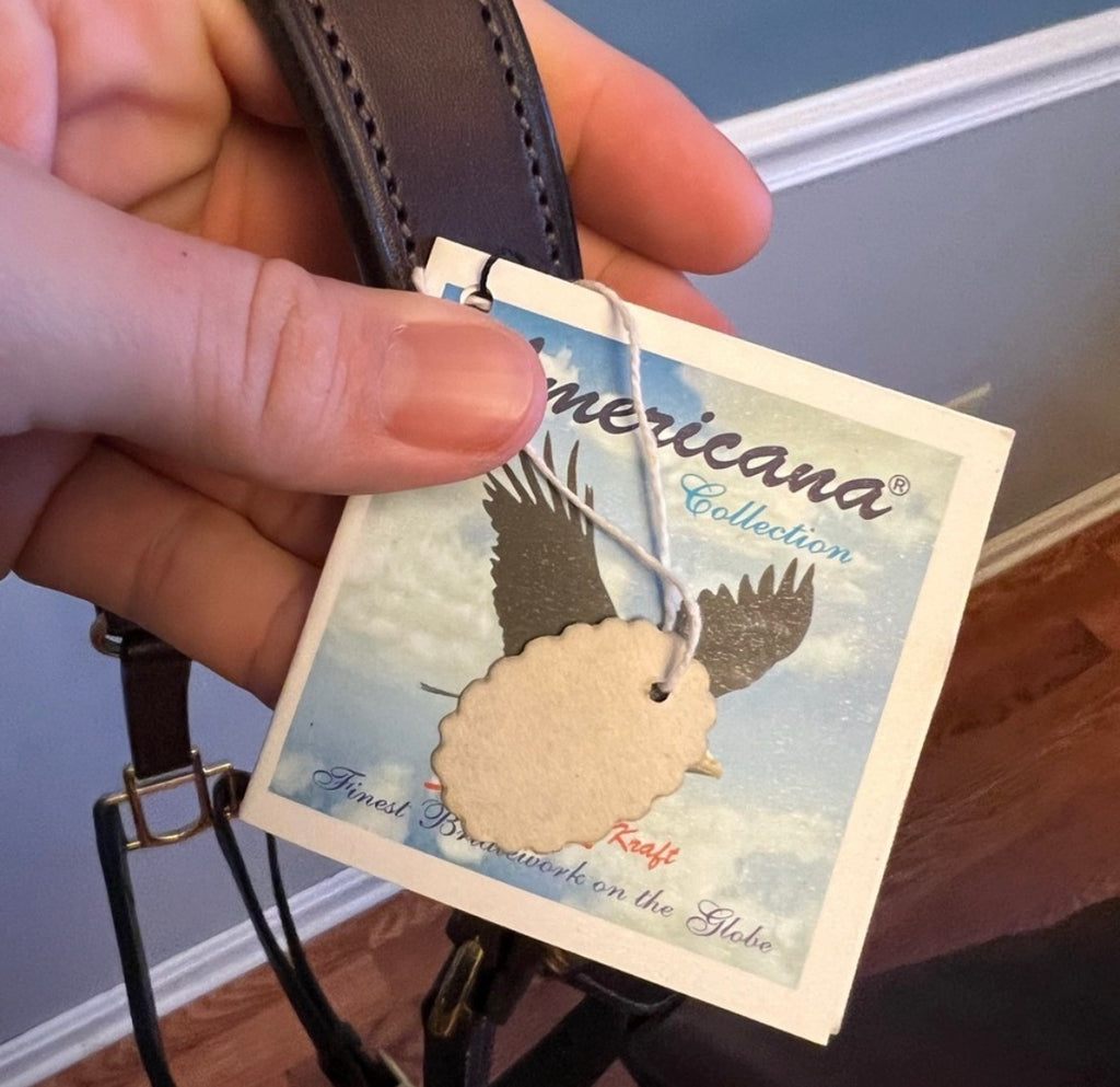 HK Americana cob leather halter