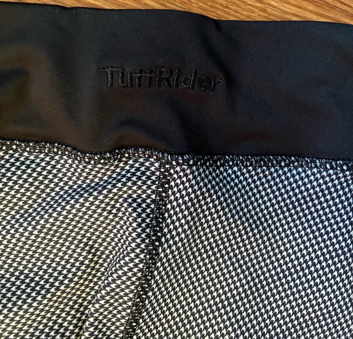 Tuffrider tights ladies medium houndstooth