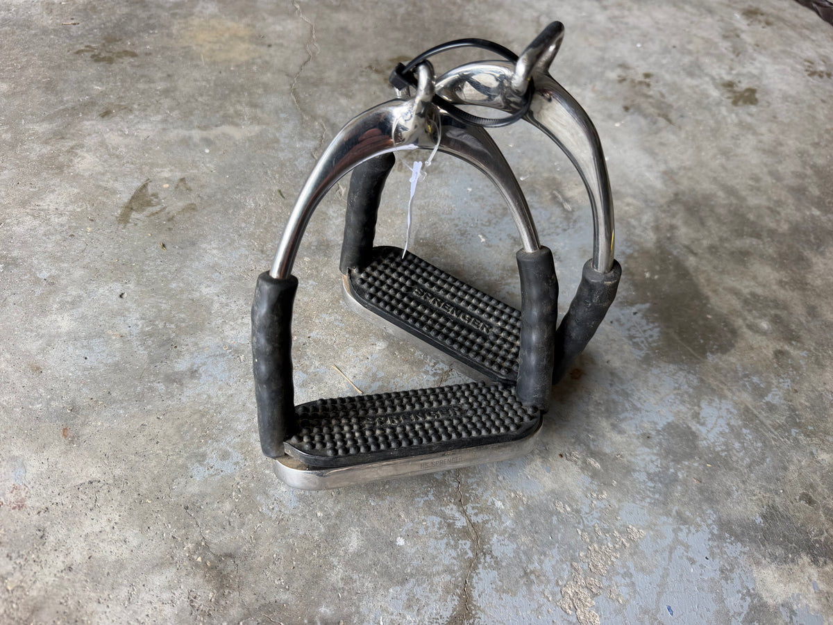 4.5" Herm Sprenger stirrup irons offset
