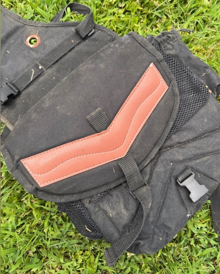 Insulated Western multi pocket nylon saddle bag
