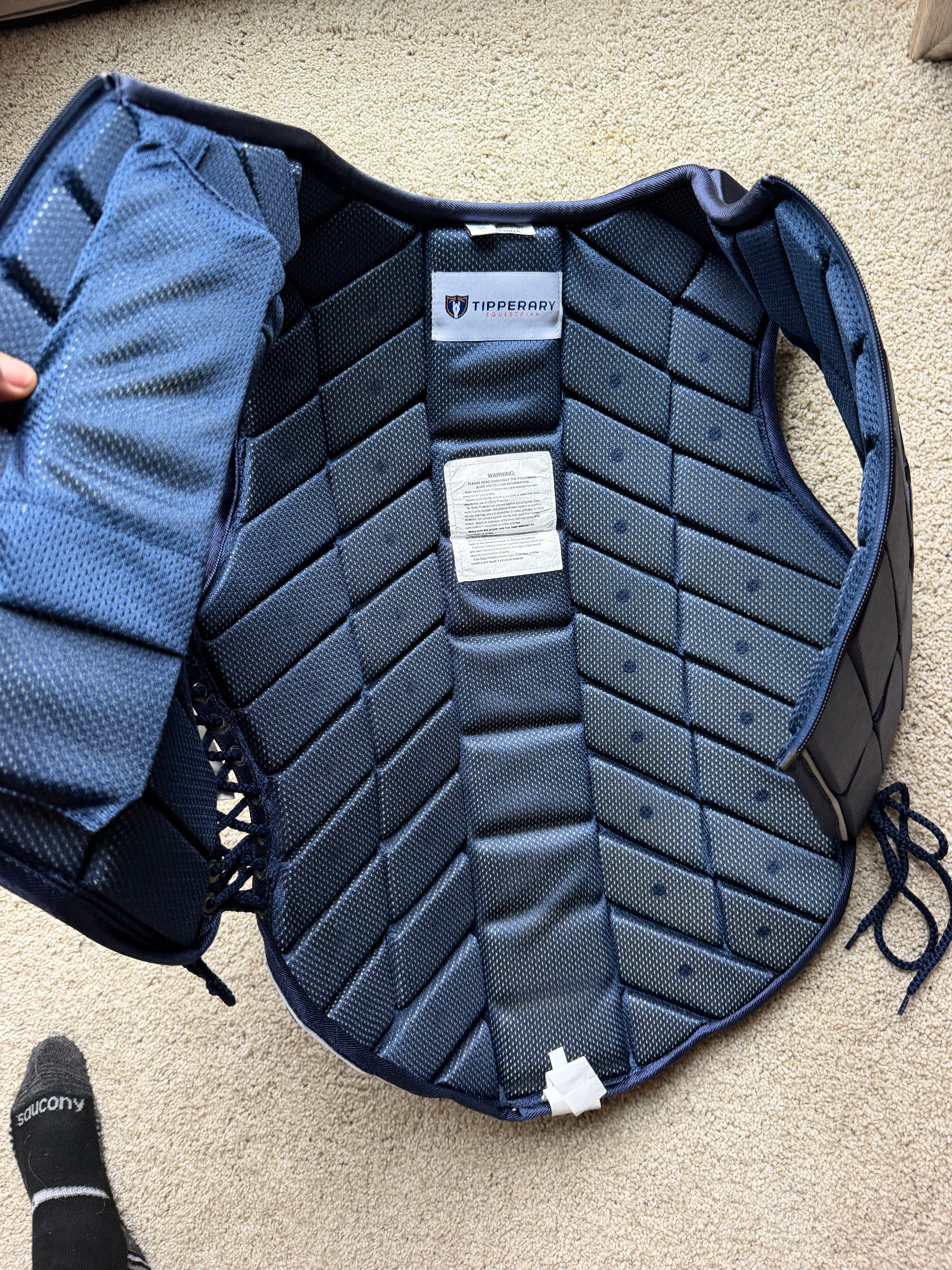 NWT Tipperary eventer model 1015 safety vest 38/M navy