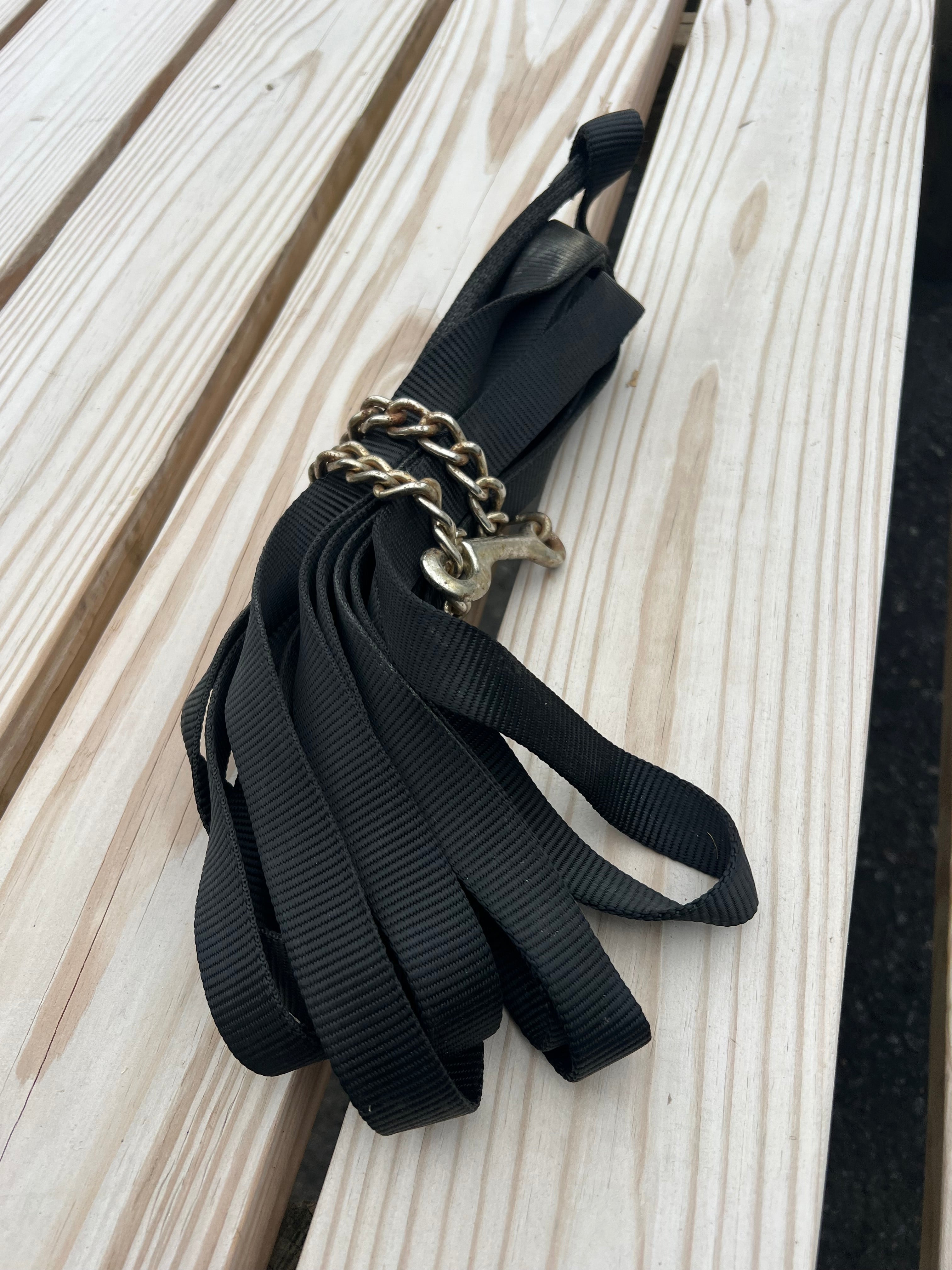 Lunge line nylon black