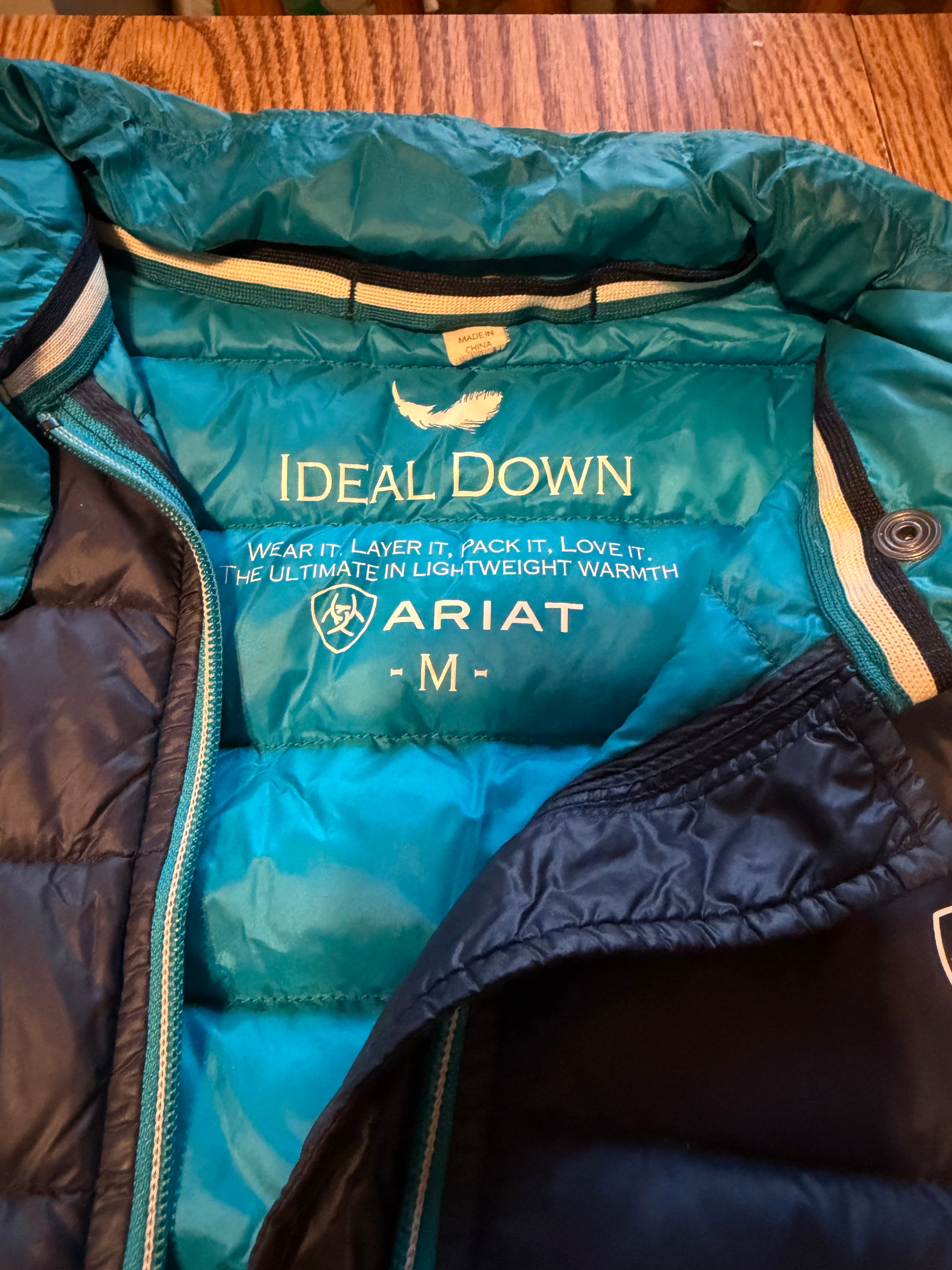 Ariat duck down coat medium