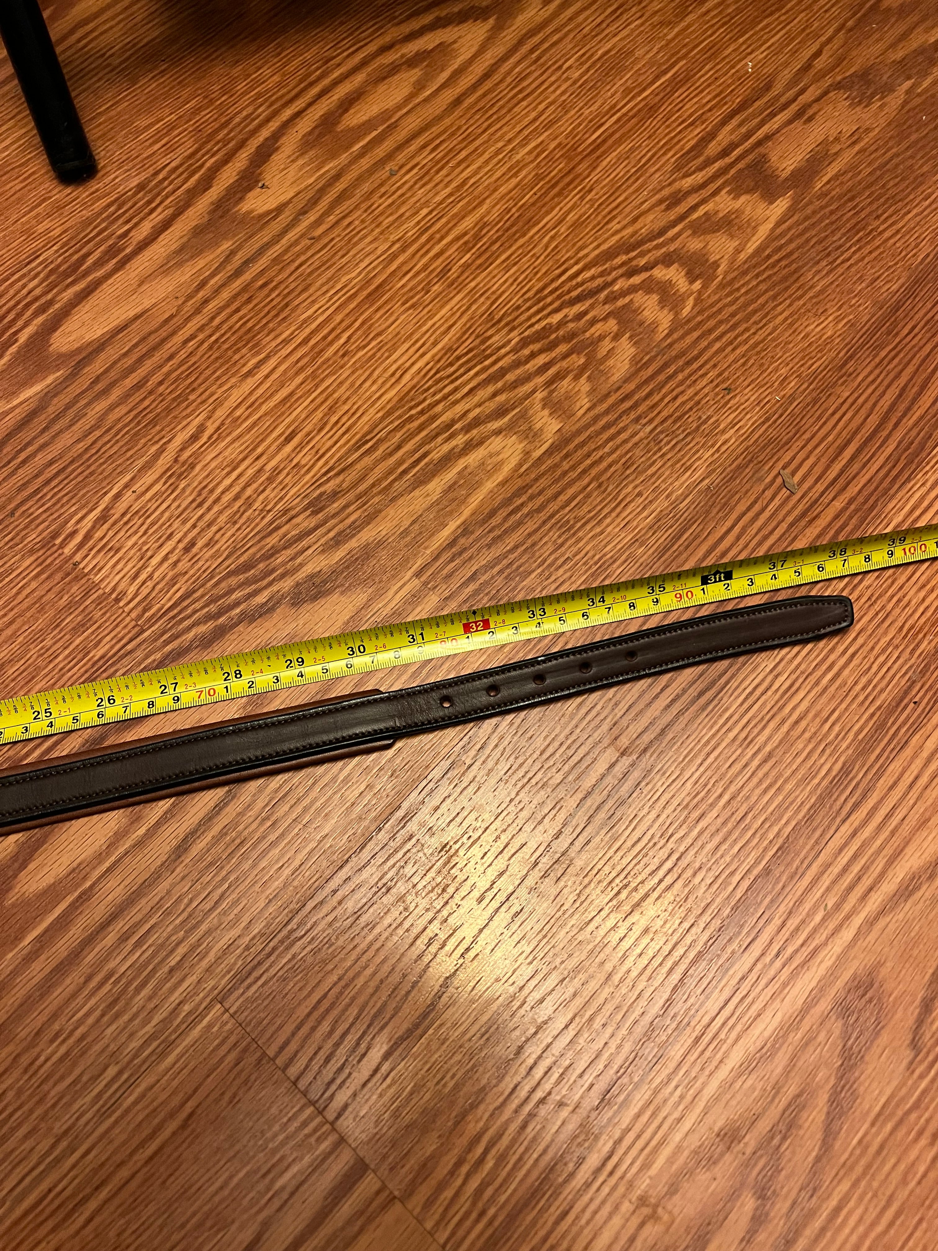 Tory leather show belt