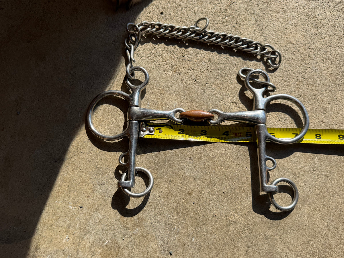 5" Pelham copper lozenge link