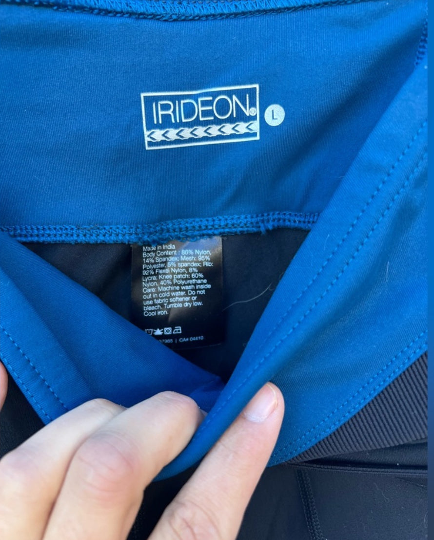 Irideon Black ladies pull on tights Large