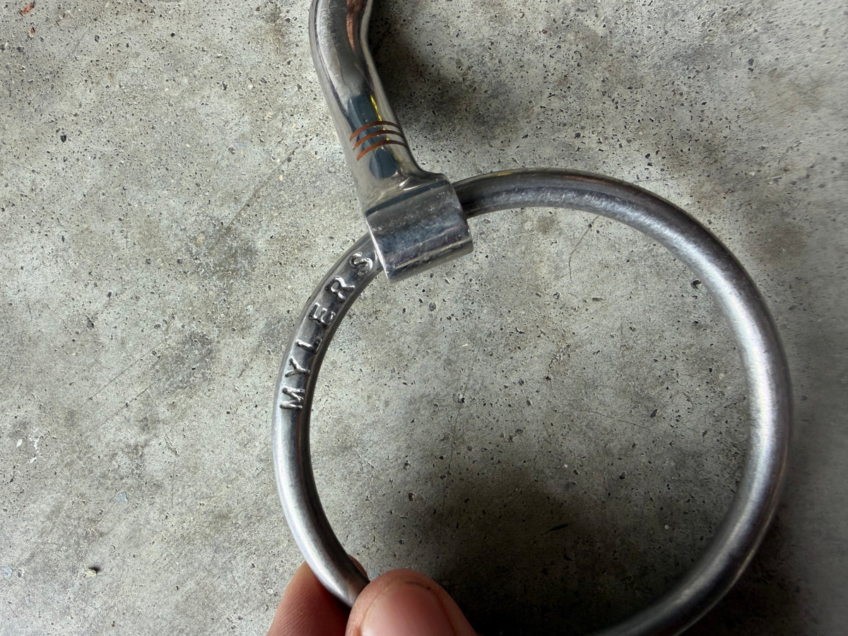 Myler comfort snaffle loose ring 5.75" high port