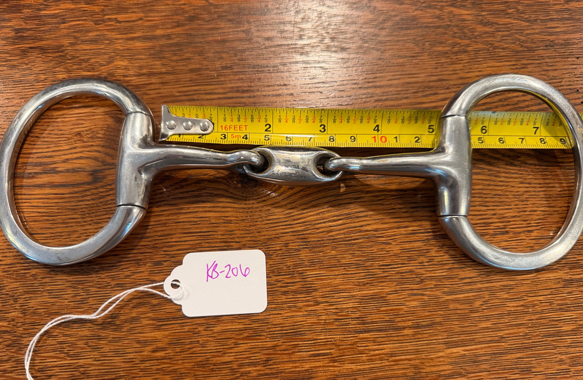 5” lozenge Eggbutt snaffle bit