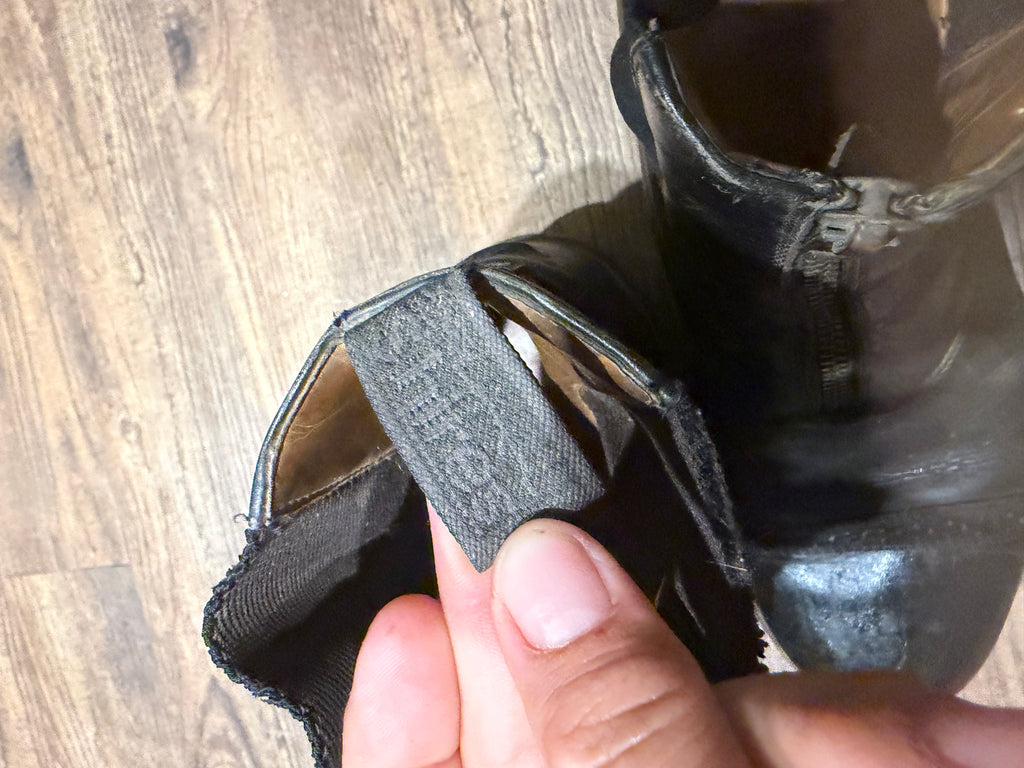 Shires 41 black leather paddock boots