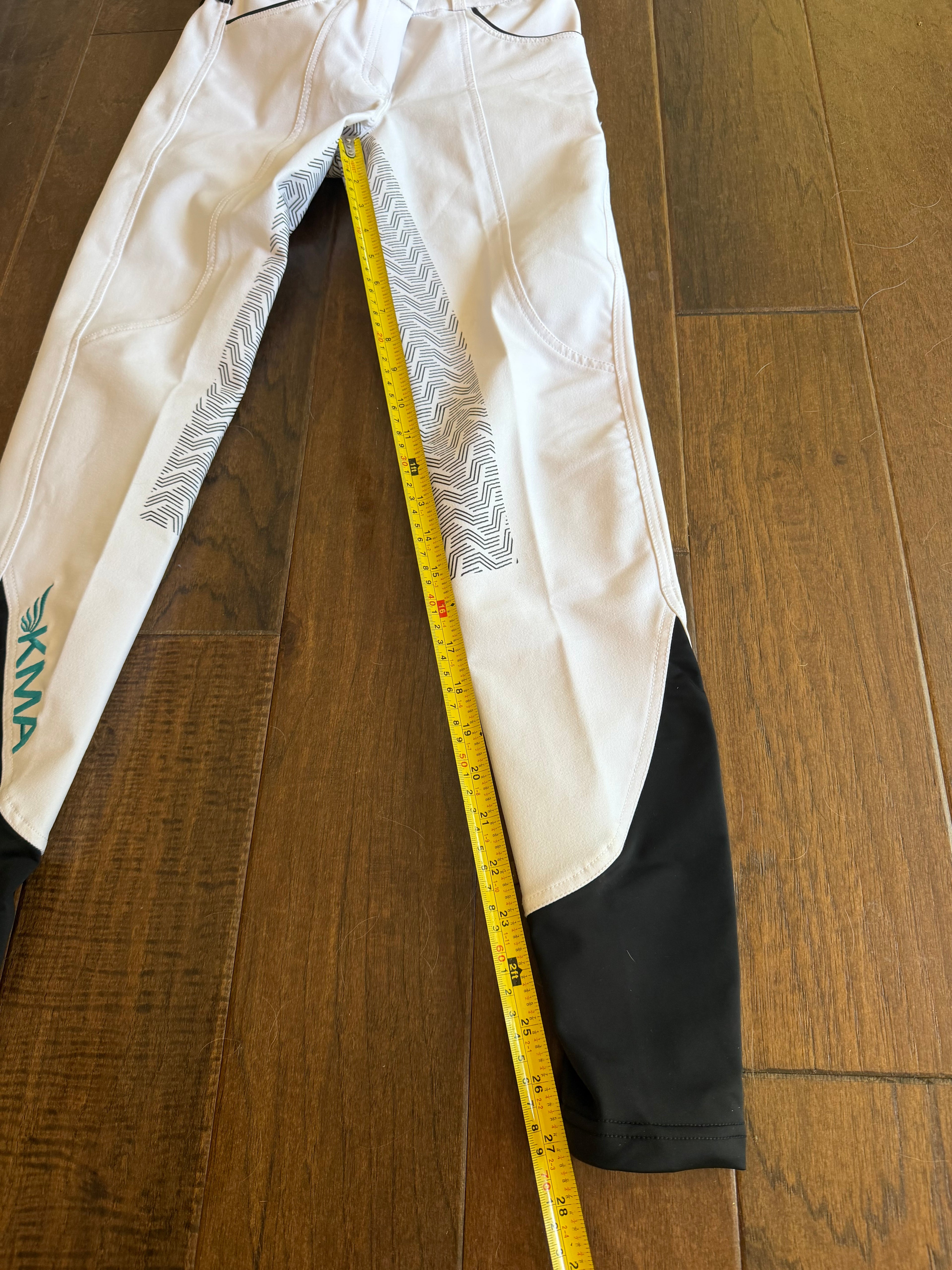 KMA full seat grip breeches - white 26