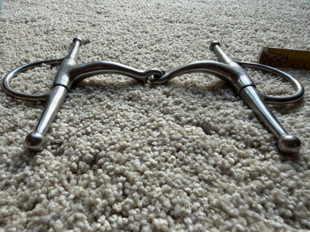 5” full cheek curved snaffle bit