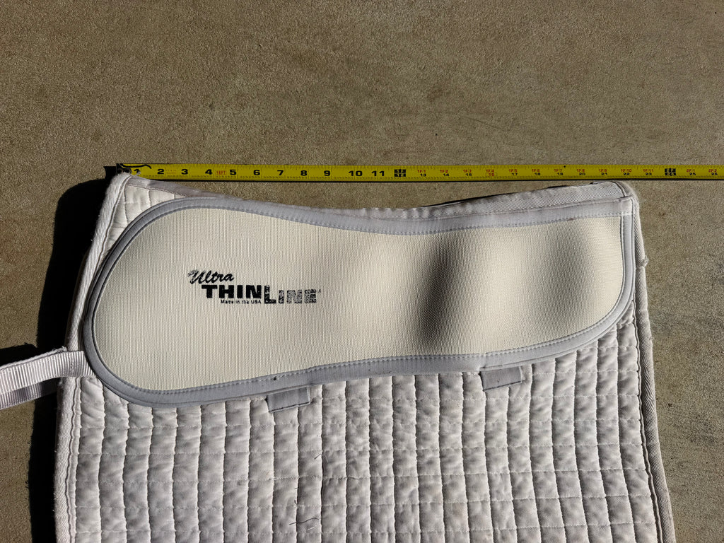 Back on Track with ThinLine Dressage white pad
