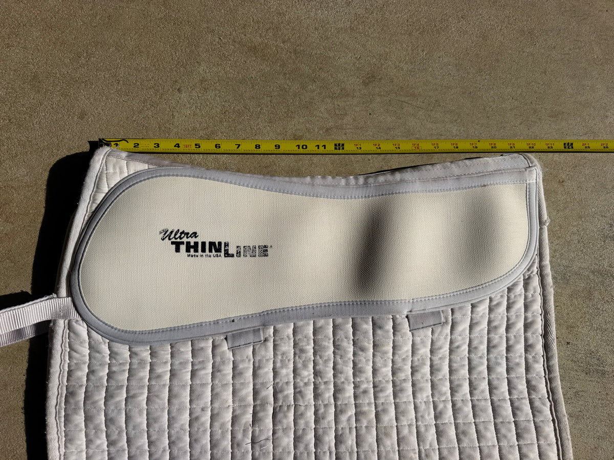 Back on Track with ThinLine Dressage white pad