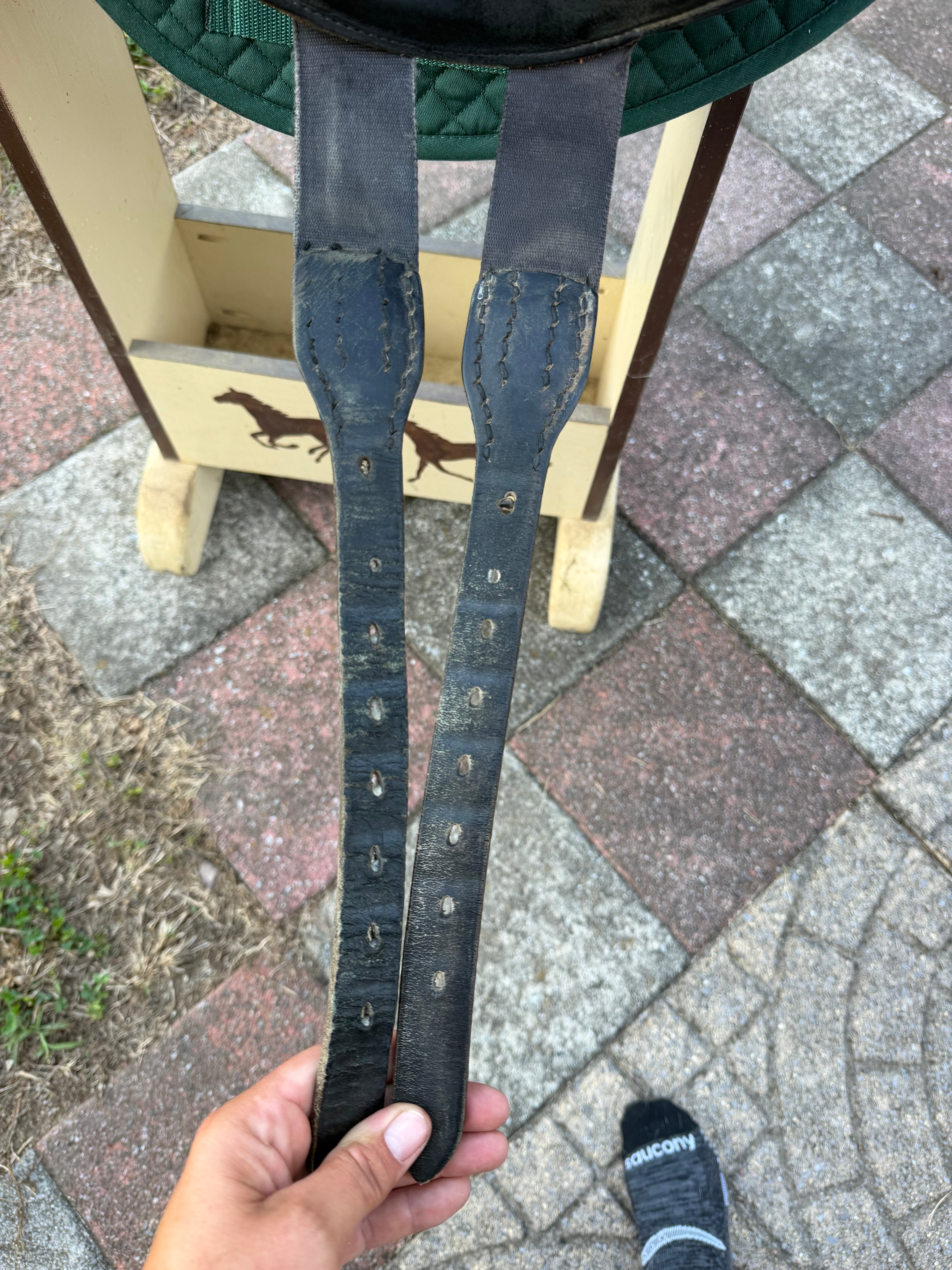 17” Stubben Excalibur Black monoflap 30cm