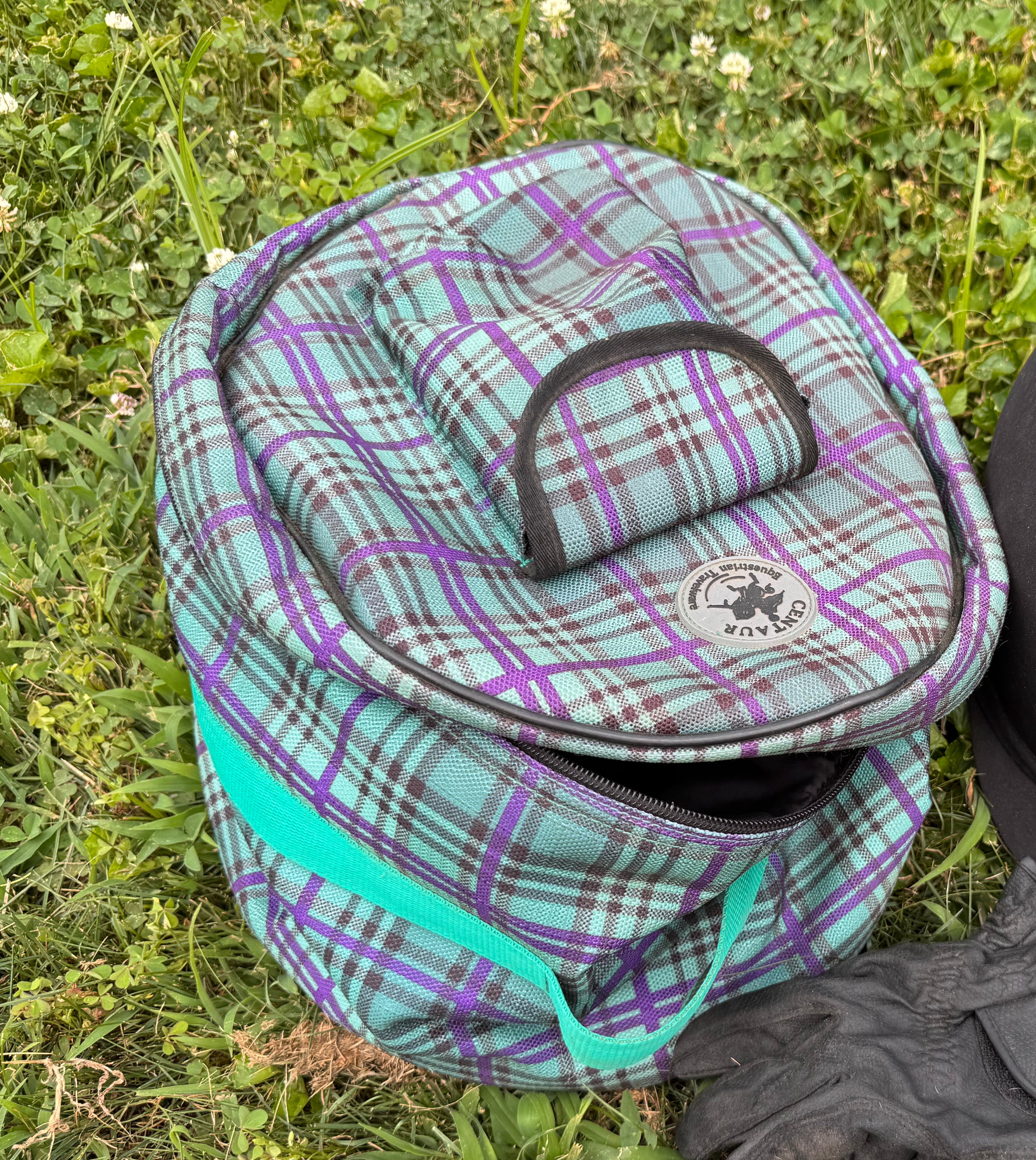 Centaur helmet bag plaid