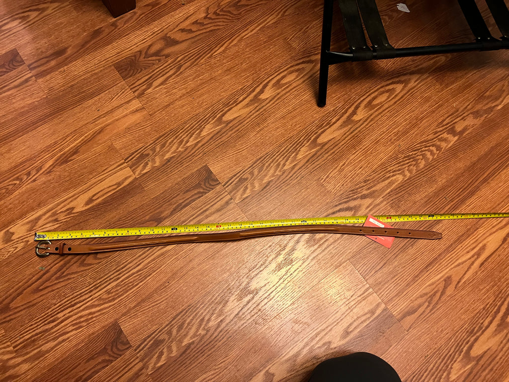 Edgewood leather show belt