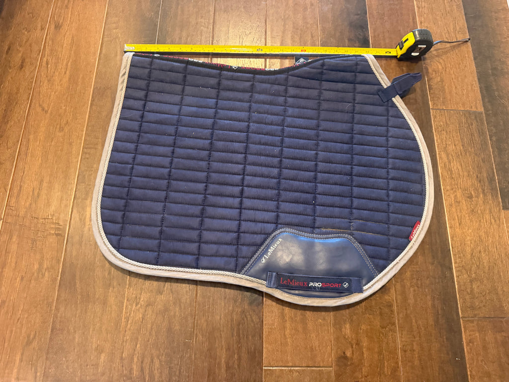 Lemieux large navy saddle pad