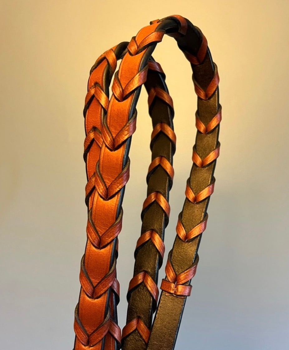 Bobby's English Tack Signature flat laced reins