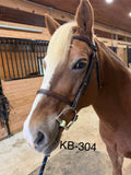 Plain Brown Leather bridle - Cob