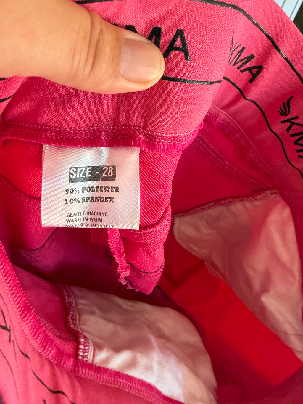 KMA full seat grip breeches - pink 28