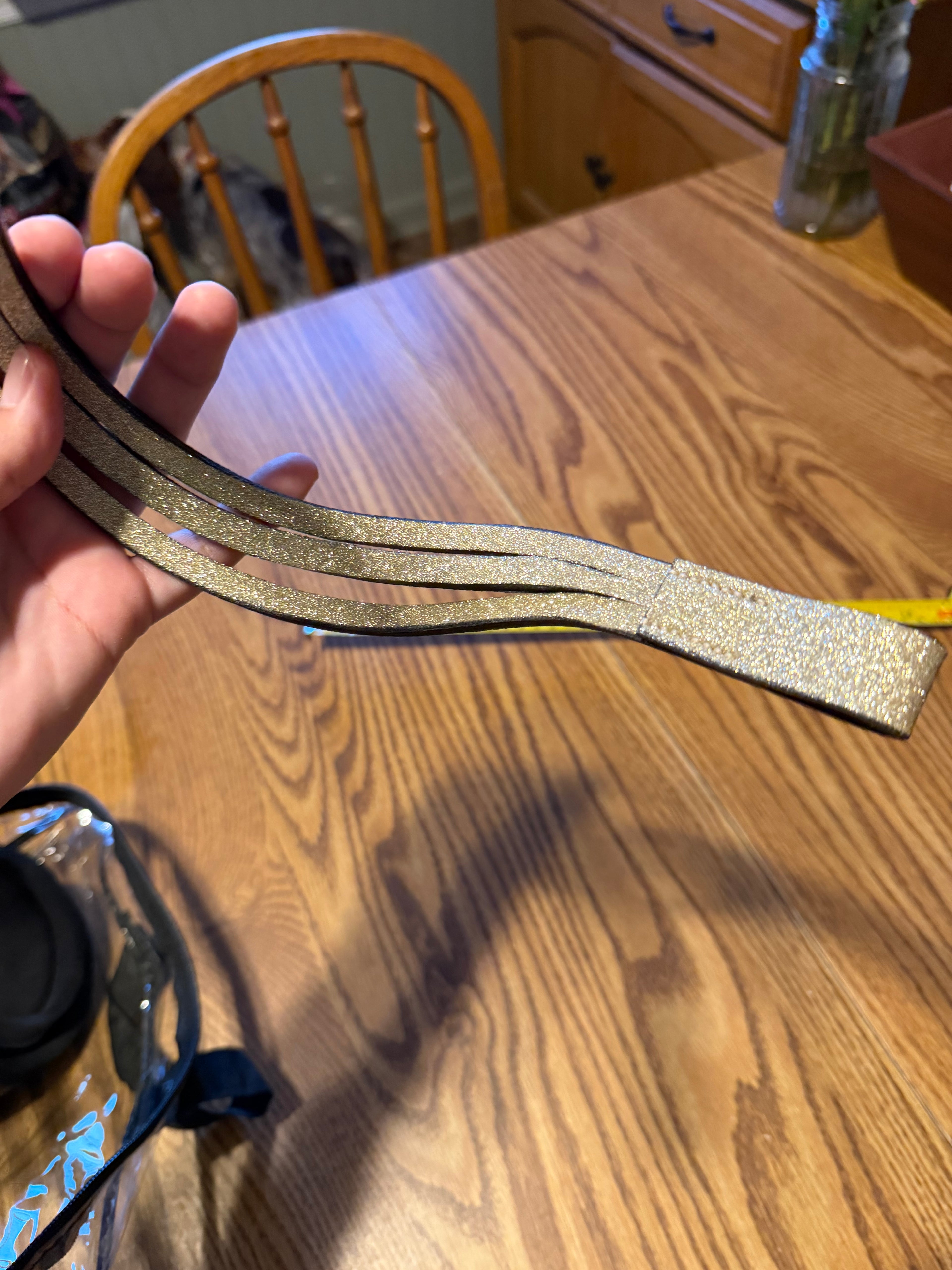 Equestroom gold accent brow band