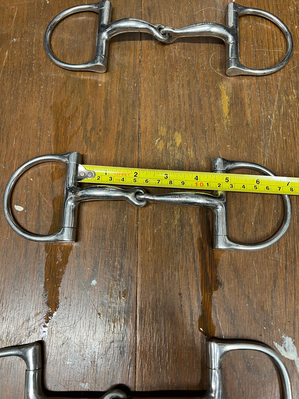 4.5" Korsteel pony Dee ring snaffle curved