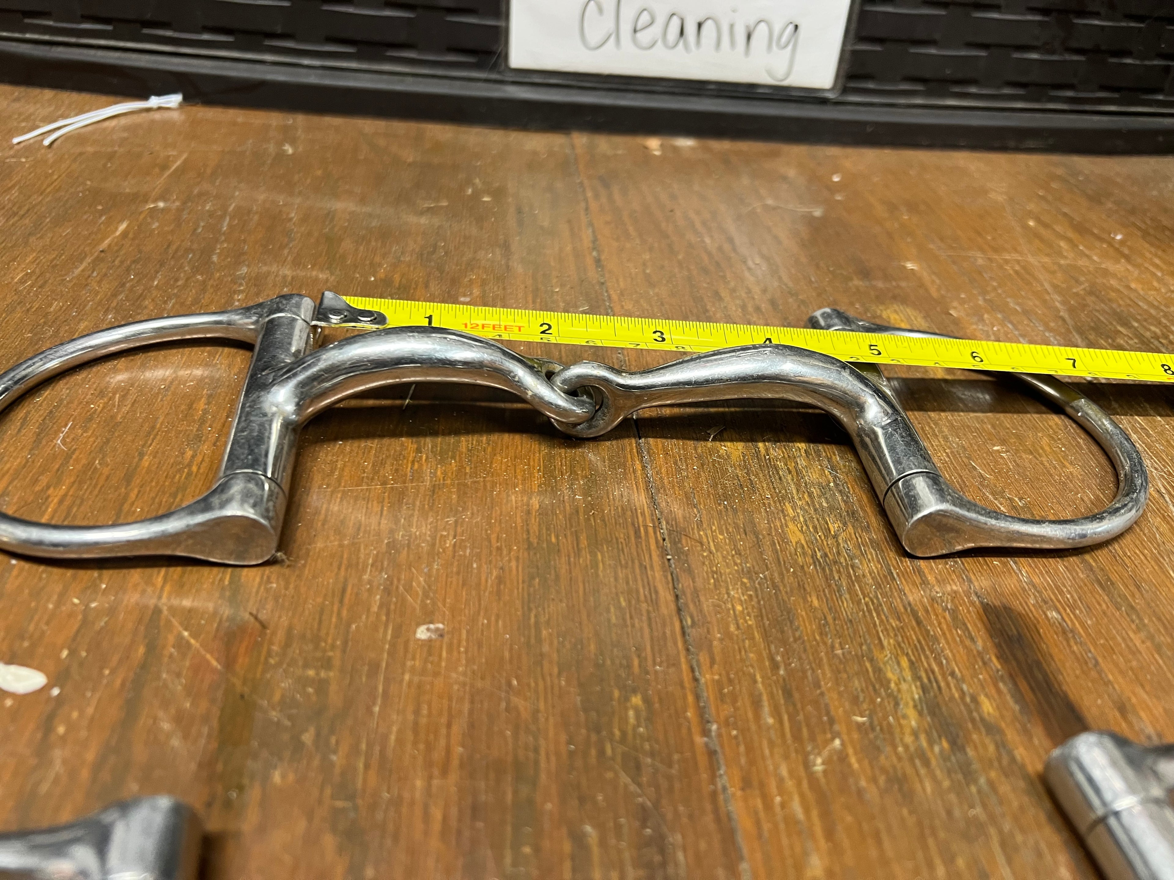 4.5" Korsteel pony Dee ring snaffle curved