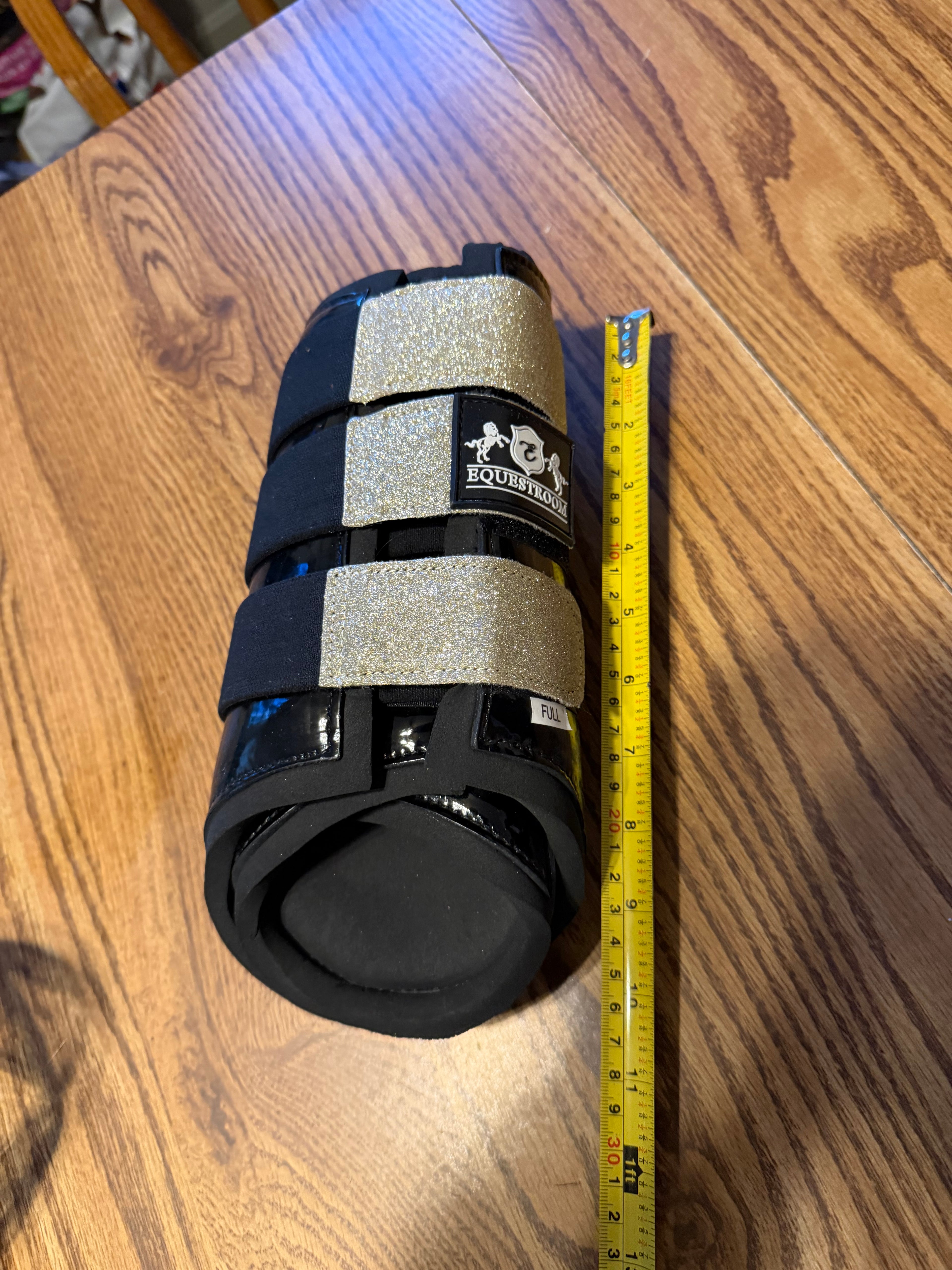 Equestroom gold accent brushing boots