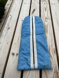 Blue bridle bag