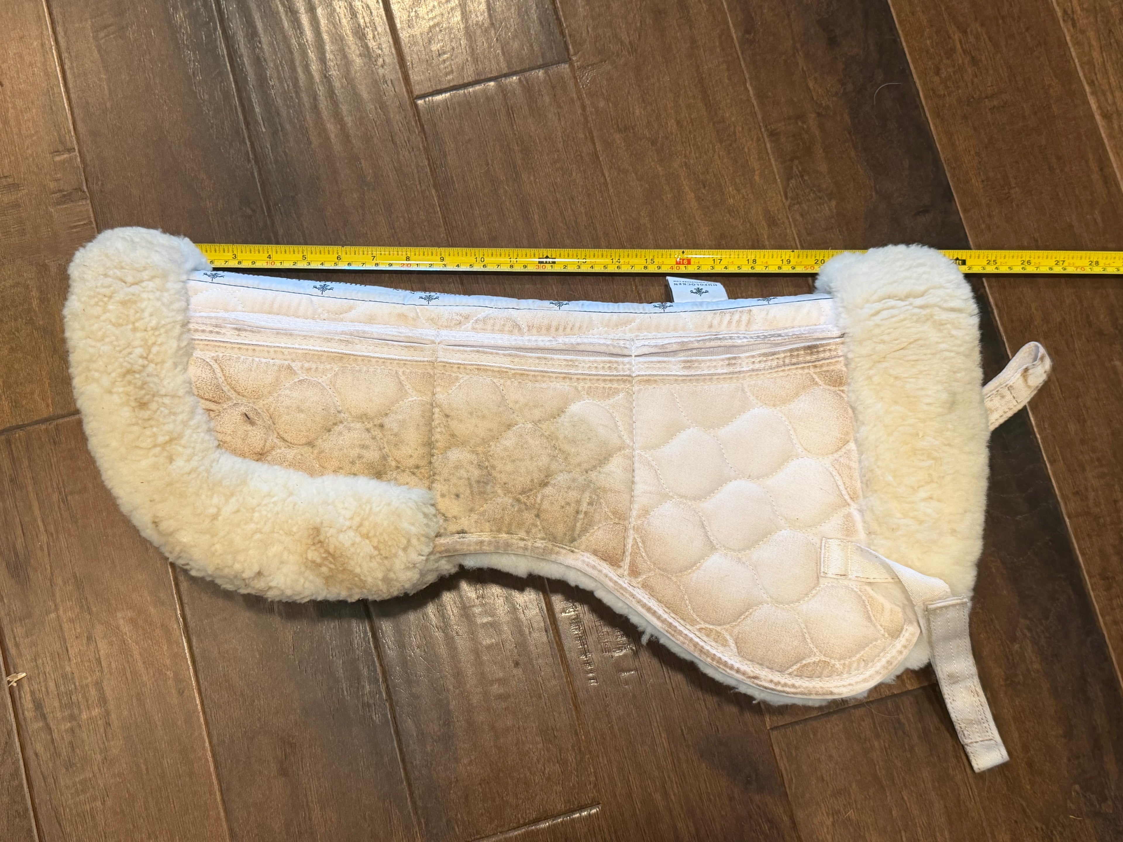 Hufglocken sheepskin shimmed Half pad