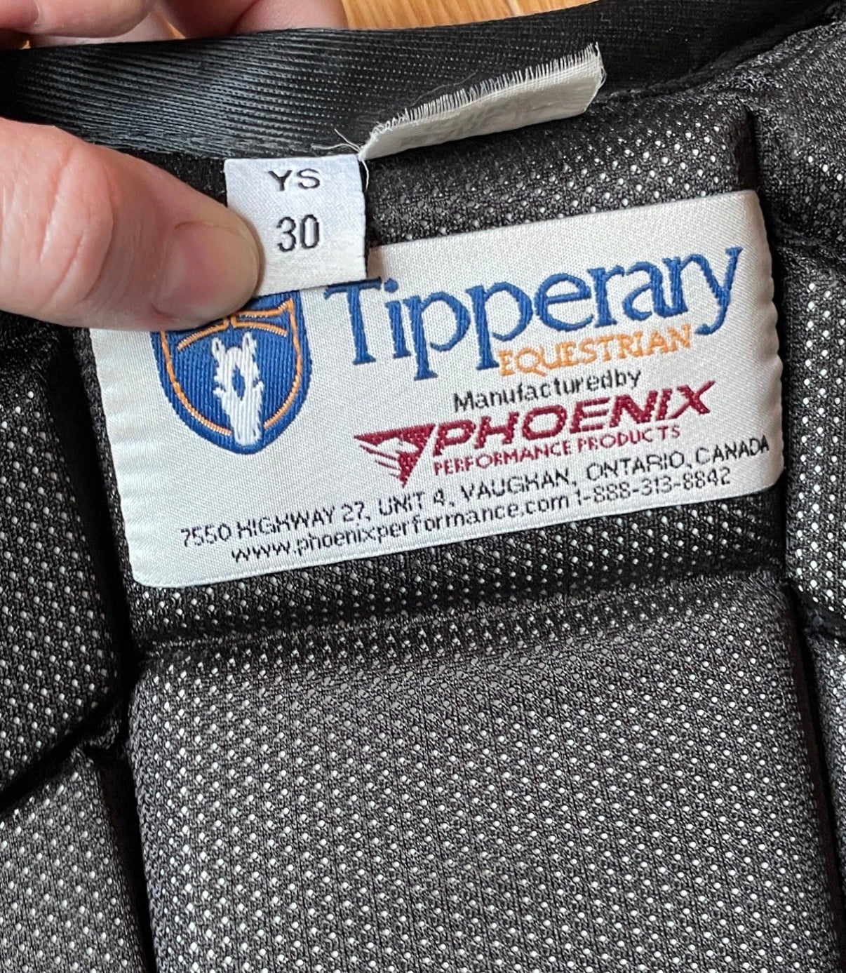 Tipperary eventing vest youth small