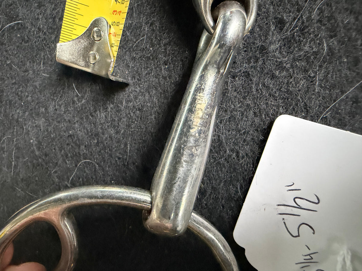 5.25” English snaffle bit lozenge link