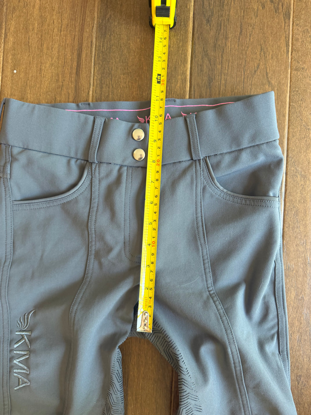 KMA full seat grip breeches - grey 28