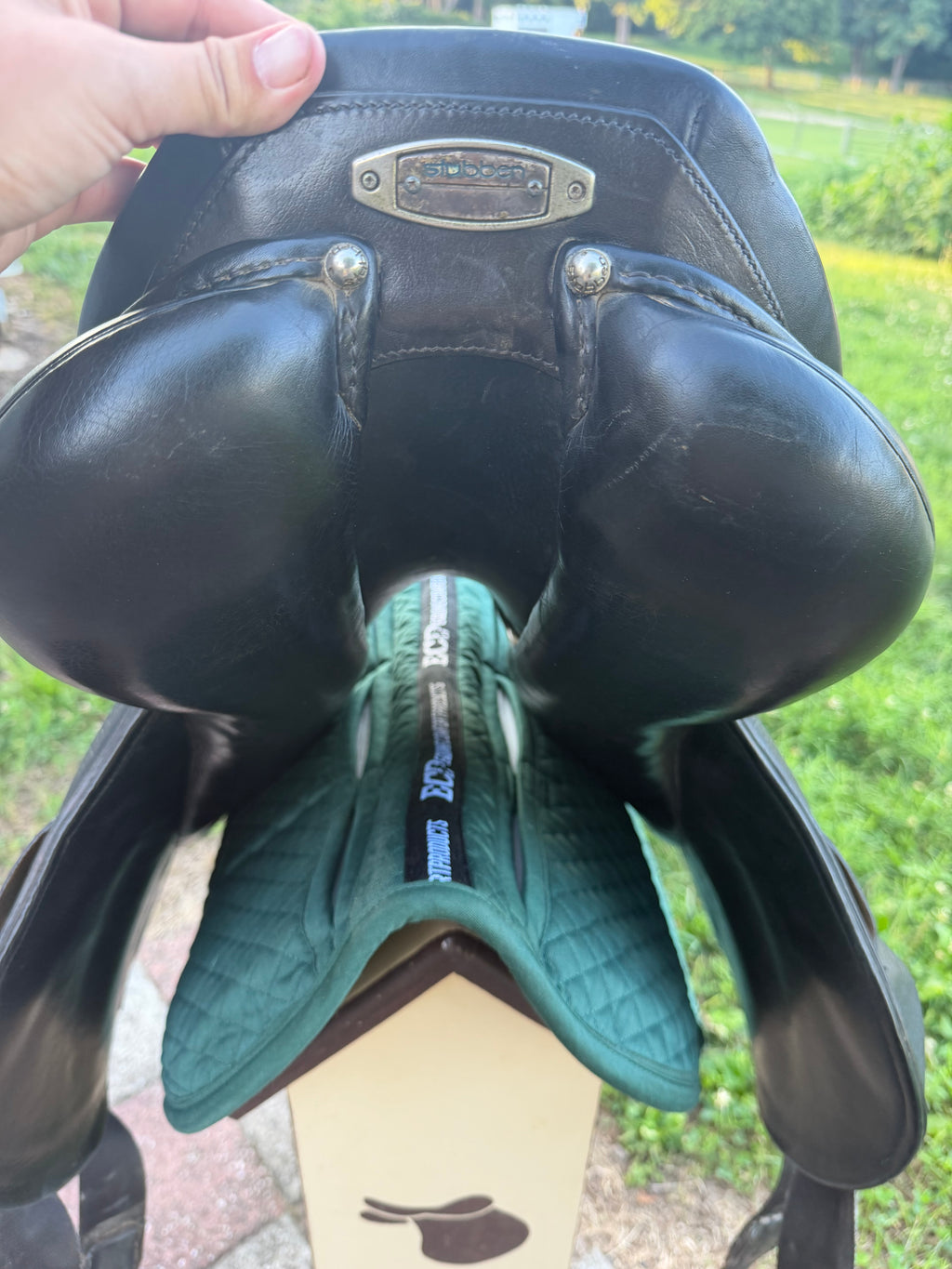 17” Stubben Excalibur Black monoflap 30cm