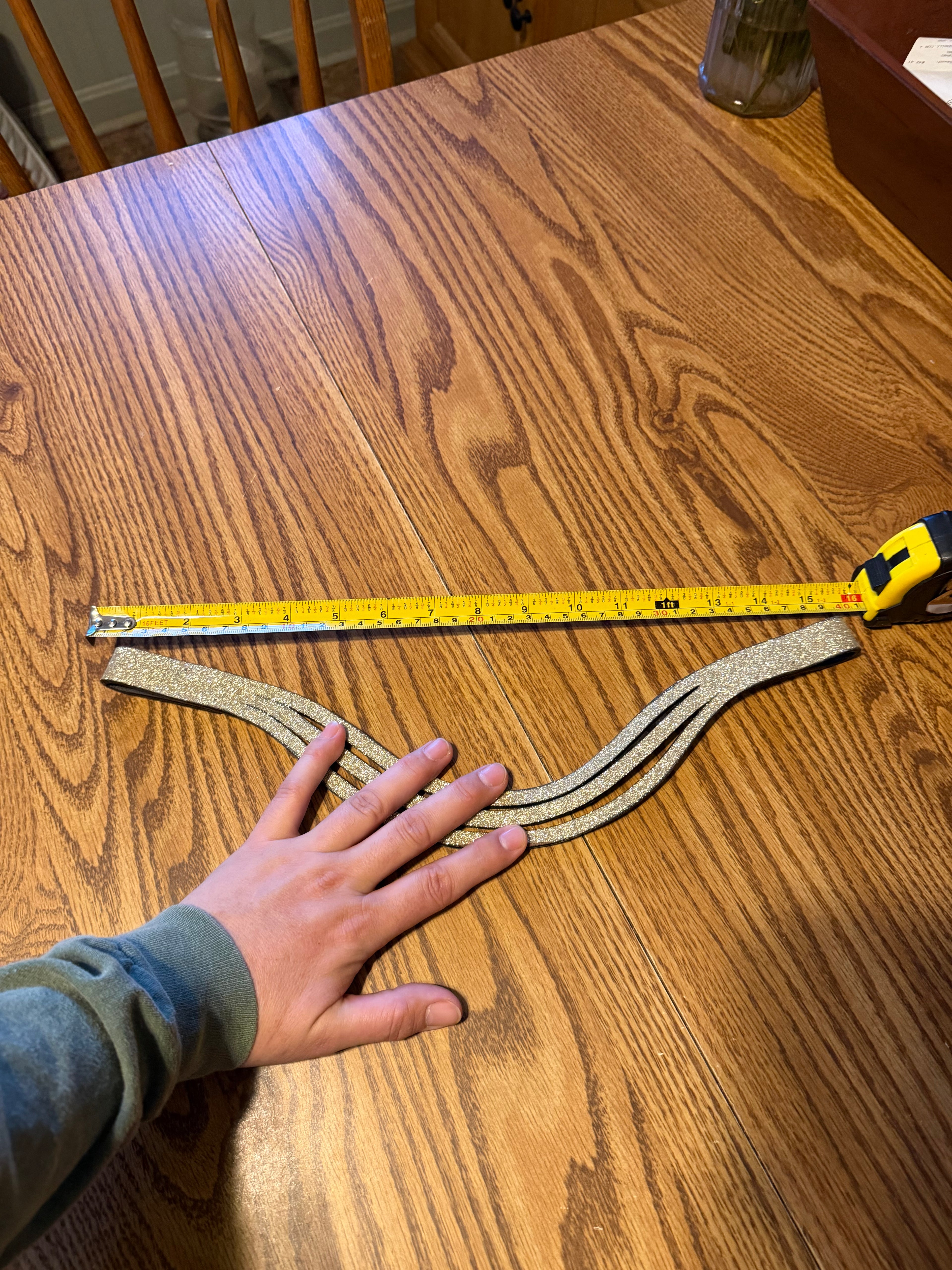 Equestroom gold accent brow band