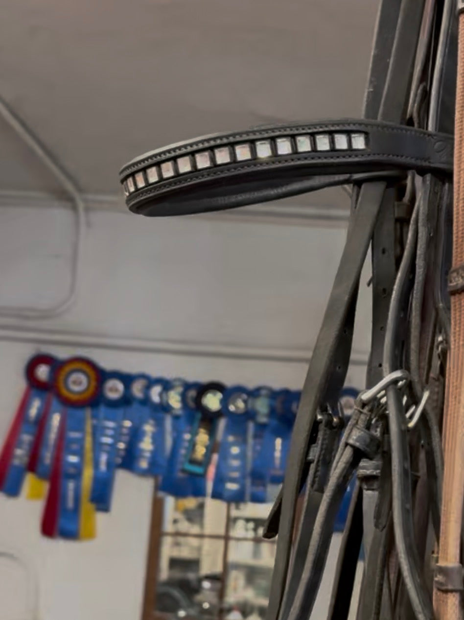Black dressage bridle FULL