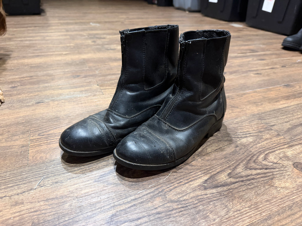 Dublin 7 black leather paddock boots