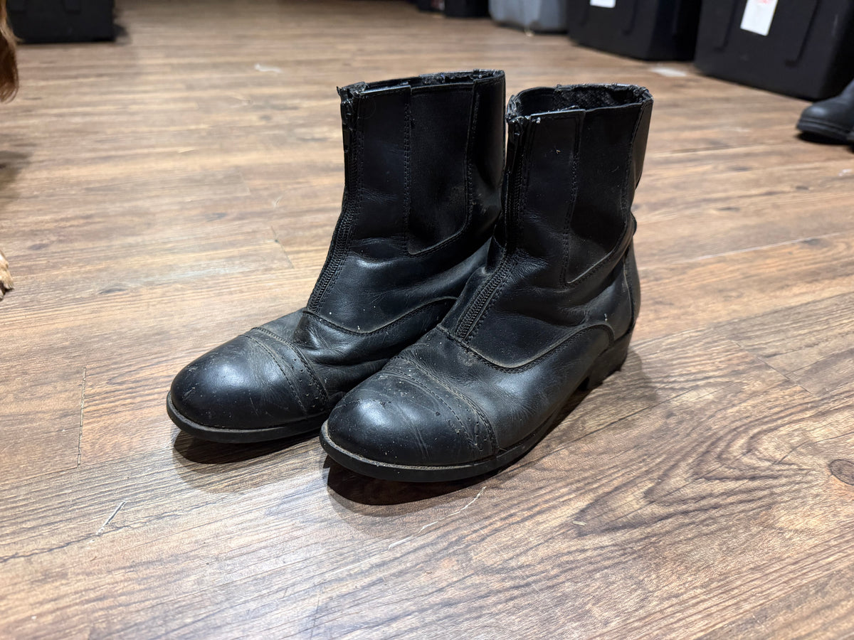 Dublin 7 black leather paddock boots