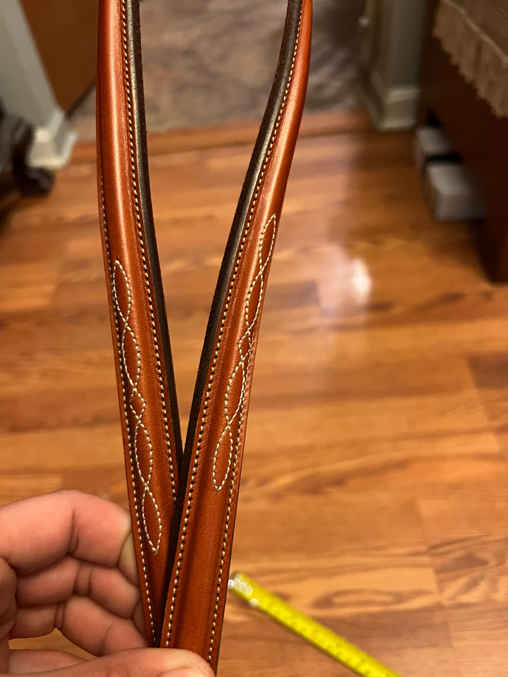 Edgewood leather show belt