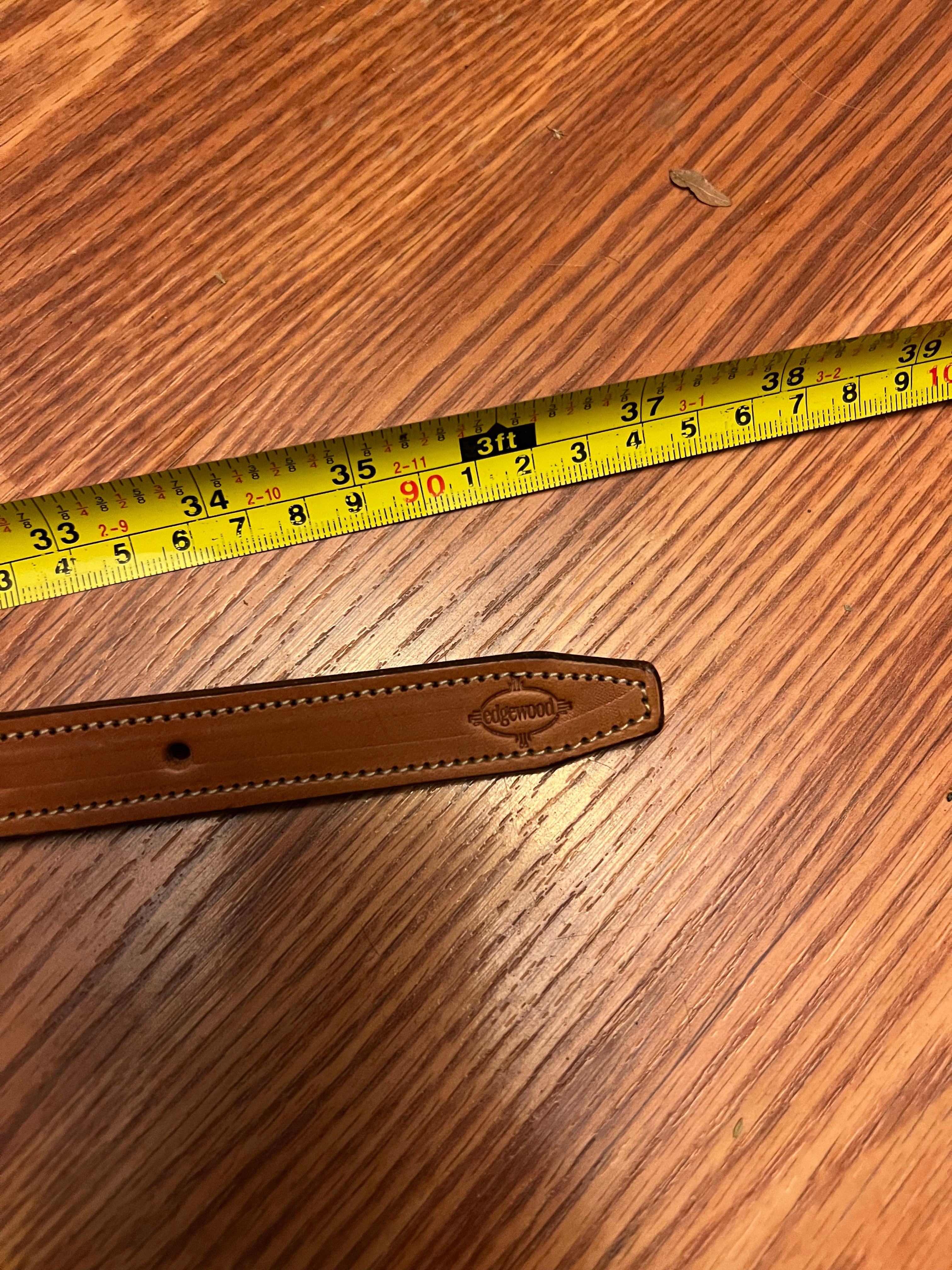 Edgewood leather show belt