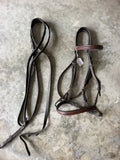 Snaffle bridle Cob brown leather