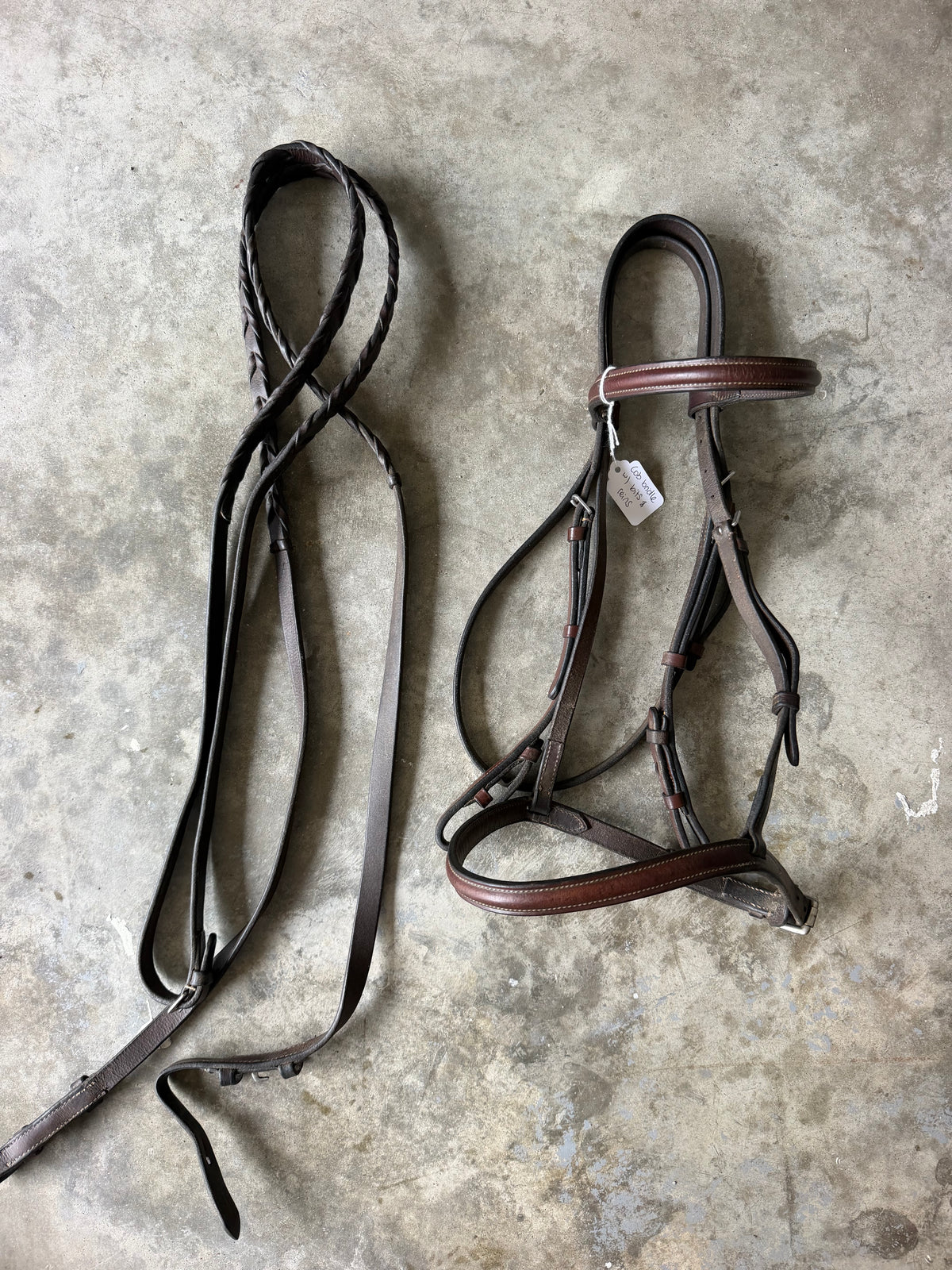 Snaffle bridle Cob brown leather